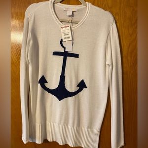 NWT anchor light weight nautical sweater